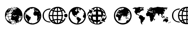 Globe Icons font preview